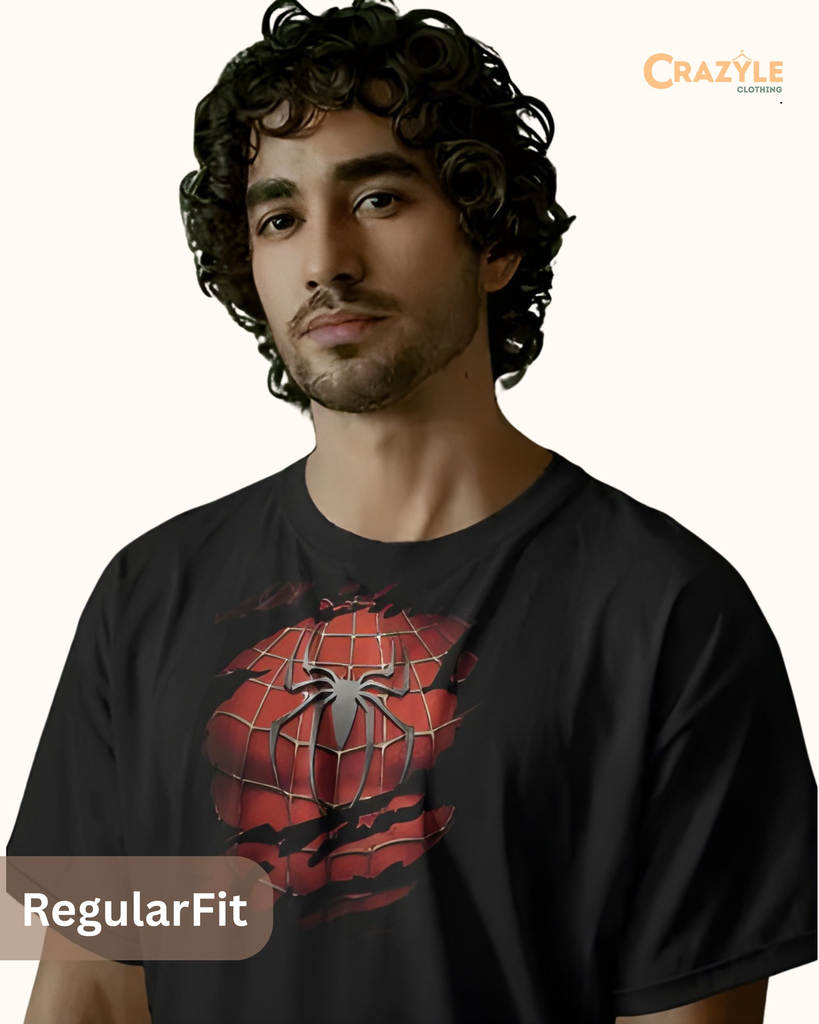 unisex spiderman graphic printed tshirt