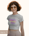 Women's Spark Graphic Printed Croptop 2 Colors black and white