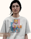 women's panda graphic printed tshirt 4 colors
