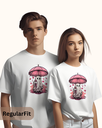 couple's pink ghost graphic printed hoodies 6 colors