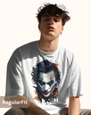 men's oversize joker graphic printed tshirt 2 colors