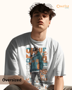 men's oversize graphic printed tshirt 2 colors