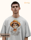 unisex oversized onepiece graphic printed tshirt 2 colors