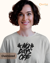 unisex oversized no days off graphic printed tshirt 2 colors