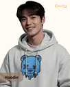men's panda graphic printed hoodie 3 colors