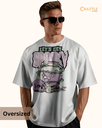 men's oversized spooky graphic printed tshirt 3 colors