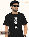 men's peace graphic printed tshirt 3 colors