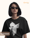 women's oversized ghost tshirt 2 colors