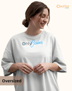 women's oversized onlygains graphic printed tshirt 2 colors