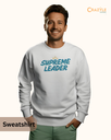men's supreme leader graphic printed sweatshirt 2 colors