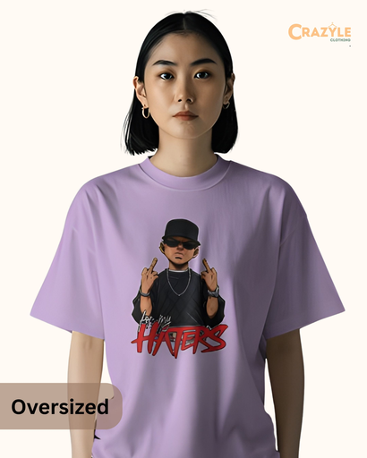 unisex oversized haters graphic printed tshirt 3 colors