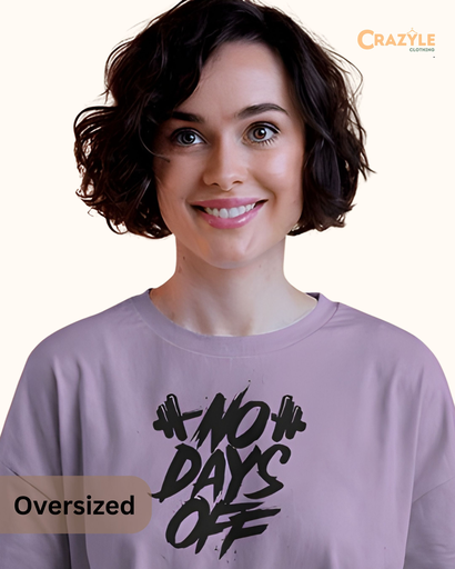 unisex oversized no days off graphic printed tshirt 2 colors