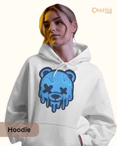 women's panda graphic printed hoodie 3 colors