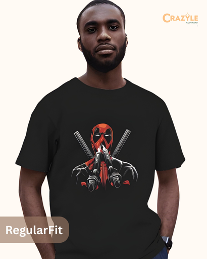 unisex deadpool graphic printed tshirt 2 colors
