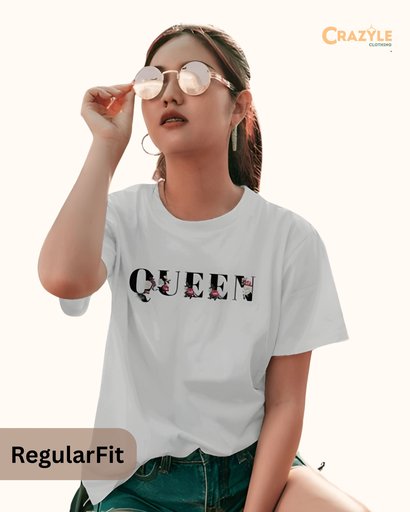 women's queen graphic printed tshirt 4 colors