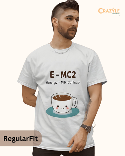 men's E=MC2 graphic printed tshirt 4 colors
