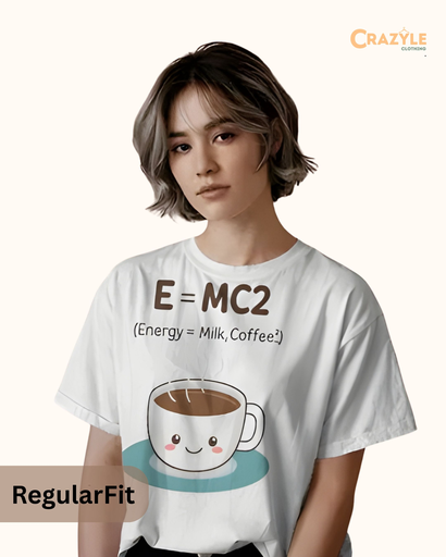 women's E=MC2 graphic printed tshirt 4 colors