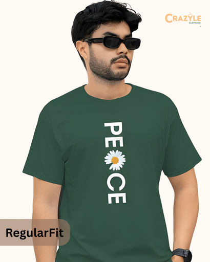 men's peace graphic printed tshirt 3 colors