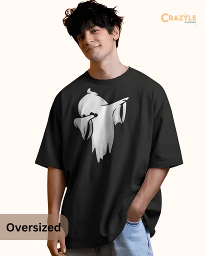 men's oversized ghost tshirt 2 colors
