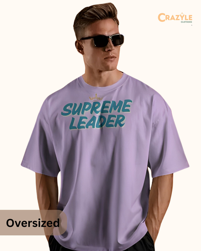 men's oversized supreme leader graphic printed tshirt 4 colors