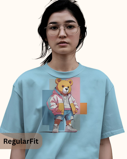 women's panda graphic printed tshirt 4 colors