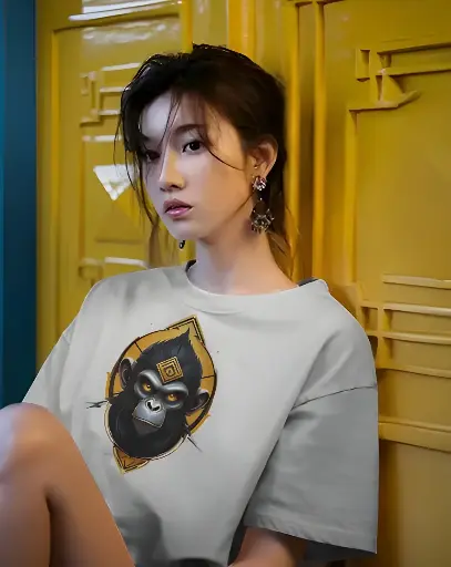 unisex oversize gorilla graphic printed tshirt 2 colors