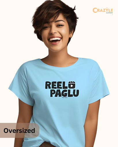 unisex reel paglu typography tshirt 4 colors