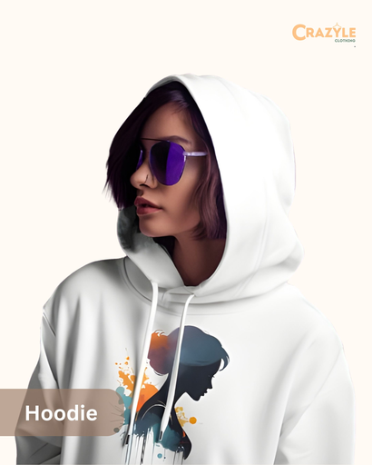 unisex colorful women graphic printed hoodie 2 colors