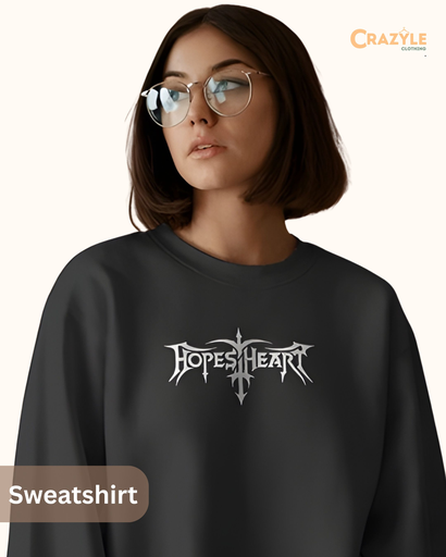 unisex hopesheart graphic printed sweatshirt 2 colors